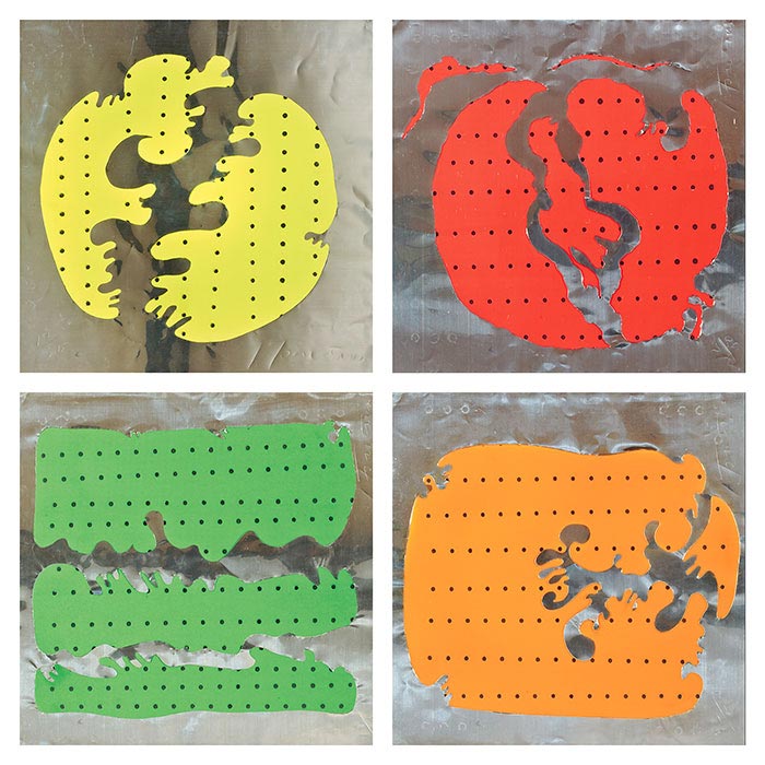 Quattro Oggetti di Lucio Fontana e due Poesie di Salvatore Quasimodo